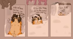 3_panel_comic absurd_res african_civet ambiguous_gender ambiguous_species animal_genitalia animal_penis anthro asphyxiation big_penis blush bodily_fluids civet comic comic_panel cum cum_drip cum_dumpster cum_flooding cum_pit dialogue dripping drowning_in_cum equid equine equine_genitalia equine_penis erection excessive_cum excessive_genital_fluids genital_fluids genitals group hi_res horse humanoid_genitalia humanoid_penis hyper hyper_cum imminent_asphyxiation male mammal musk musk_cloud nervous orangecoff33 penis pit pump questionable_consent small_penis stuttering sweat sweatdrop viverrid yelling