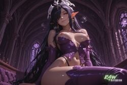 ai_generated anime artist_name ass beautiful beauty breasts dark-skinned_female dark_skin ecchi elf elf_ears female girl hentai hi_res high_quality high_resolution highres kuroinu_~kedakaki_seijo_wa_hakudaku_ni_somaru~ long_hair naked nsfw nude nude_female olga_discordia patreon_username pose pussy rawdiffusion rule34 stable_diffusion tits uncensored watermark