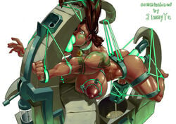 1futa angry bondage cum cum_in_mouth fucking_machine futa_only futanari futasub gagged ibex-cg illaoi intersex jimmyyu league_of_legends muscular penis_milking restrained sex_machine solo