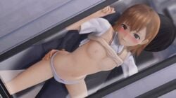 3d @oz against_glass anal animated blush bouncing_breasts breasts breasts_out brown_eyes brown_hair chikan female hand_on_glass male misaka_mikoto moaning navel nipples one_leg_up panties_aside penis pussy rape school_uniform sex shirt_lift short_hair straight to_aru_kagaku_no_railgun to_aru_majutsu_no_index train train_interior