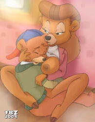 2009 anthro bear disney fbz female fur furry kit_cloudkicker male mammal nipples rebecca_cunningham straight tagme talespin