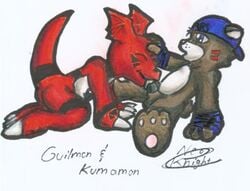 bearmon digimon guilmon male_only tagme