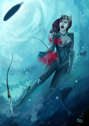 aquaman_(series) bleeding dc dc_comics dead exposed_breasts fish guro mera tagme underwater