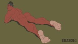 alpha_male animated belascocomix dark-skinned_male feet gay male_only muscular