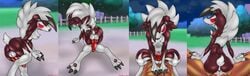 cum femboy feral gay lycanroc mainnm-e midnight_lycanroc pokemon presenting sissy werewolf