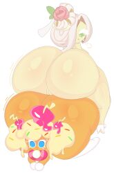 2girls all_fours ass ass_focus ass_press ass_to_ass big_ass big_butt birthday_cake_cookie blonde_hair cake completely_nude completely_nude_female cookie_run cookie_run_kingdom cookie_run_ovenbreak cute duo female female_only high_heels huge_ass hyper_ass jiggling_ass looking_back on_top_of_another presenting presenting_hindquarters pussy rear_view somberflyblown sweat wedding_cake_cookie white_skin