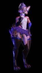 2026 3d_(artwork) accessory anthro balls big_penis black_hair black_nose blender_(artwork) bottomwear brown_body brown_fur claws clothed clothing collar crossdressing crossdressing_male digital_media_(artwork) ear_piercing facial_tuft feet felid femboy fingerless_gloves foreskin front_view full-length_portrait fur genitals gesture gloves green_eyes hair hair_accessory hairclip hand_on_hip hand_sign handwear hi_res humanoid_genitalia humanoid_penis hyena inviting inviting_viewer latex latex_clothing latex_gloves latex_handwear latex_legwear latex_stockings legwear looking_at_viewer makeup male mammal markings multicolored_body multicolored_fur multicolored_hair navel pantherine pear-shaped_figure penis piercing portrait pose purple_hair rori_(rori-hyena) sign skirt slim solo spots spotted_body spotted_fur stockings suspenders tail teeth thick_thighs toeless_legwear toeless_stockings tuft two_tone_hair water_droplets wet wet_body wide_hips wynter_faver