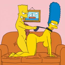 1boy 1girls 2020 aged_up ambiguous_penetration animated artist_request bart_simpson bent_over big_breasts bouncing_breasts breasts buttplug buttplug_tail color couch couch_sex cаrtoon doggy_style incest leash leash_and_collar leash_pull marge_simpson milf mother mother_and_son petplay son source_request sеxy the_simpsons uncensored vaginal_penetration yellow_skin