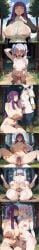 1futa 1girls ai_generated anus breasts comic comic_page completely_nude earrings elf erection female_pubic_hair fern_(sousou_no_frieren) forest french_kiss frieren frieren_beyond_journey's_end futa_with_female futanari huge_breasts jewelry kissing long_hair mating_press multiple_girls nature nipples nude outdoors penis pointy_ears pubic_hair purple_eyes purple_hair sex small_breasts sousou_no_frieren testicles tongue twintails vaginal vaginal_penetration