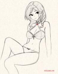 1girls 2d 2d_(artwork) 2d_artwork background bare_arms bare_belly bare_calves bare_chest bare_hands bare_hips bare_knees bare_legs bare_midriff bare_navel bare_shoulders bare_skin bare_thighs belly belly_button big_boobs big_breasts black-eyed_female black_and_white black_eyes blank_background bra breasts busty busty_female busty_girl celebelian character_request cleavage collarbone digital digital_art digital_drawing digital_drawing_(artwork) digital_media digital_media_(artwork) drawing exposed exposed_arms exposed_belly exposed_chest exposed_hips exposed_legs exposed_midriff exposed_navel exposed_shoulders exposed_skin exposed_thighs female female_focus female_only greyscale groin half_naked half_nude head_tilt hourglass_figure knee_up knees large_boobs large_breasts lean_figure long_hair looking_at_viewer matching_underwear midriff monochrome monotone_background naked naked_female naked_woman narrow_waist navel nude nude_female nudity one_color_background panties parted_bangs partially_undressed plain_background pointy_ears portrait semi_nude shoulders sketch slender_body slender_waist slim_female slim_waist solid_color_background solo thighs tilted_head underwear underwear_only upper_body white_background wide_hips