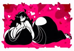 1girl 1girls ai_generated big_breasts breasts_bigger_than_head clothed_female dress hex_maniac hexaru hourglass_figure hourglass_figured_female huge_breasts huge_thighs hyper hyper_breasts hyper_hourglass hyper_thighs large_breasts large_thighs massive_breasts massive_thighs pokemon skimpy_dress skimpy_outfit thick_thighs thin_waist