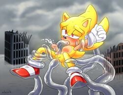 chaos_(sonic) cum cumming gay male_only penis rape raped rough sega sex sonic_(series) sonic_adventure sonic_the_hedgehog sonic_the_hedgehog_(series) super_sonic tagme tentacle tentacle_on_male tentacle_rape tentacle_sex yellow_fur yellow_hair