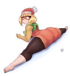 1girls arms_(game) ass big_ass bimbo female female_only fiffer min_min_(arms) nintendo solo teenager thick_thighs wide_hips