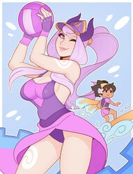 female league_of_legends pool_party_syndra splashbrush syndra taliyah