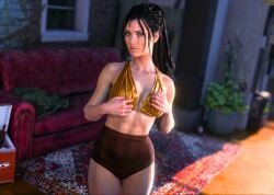 1girls 3d black_hair bloomers cyberpunk_2077 female female_only panam_palmer red-arnage solo solo_female
