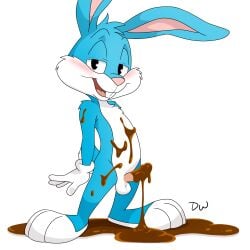 buster bunny from tiny toon adventures by darkwolf79