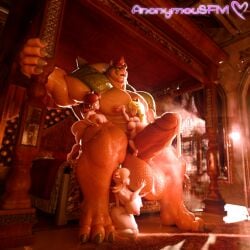 1:1 1boy 3d_(artwork) 3girls abs anonymousfm anthro ass ball_lick balls balls_worship biceps big_balls big_breasts big_penis blonde_hair blue_eyes bodily_fluids bowser breasts brown_hair crown cum digital_media_(artwork) erection female furry furry_male genital_fluids genitals group hair headgear hi_res horn huge_balls huge_breasts huge_cock human human_female humanoid_genitalia humanoid_penis hyper hyper_genitalia hyper_penis interspecies koopa larger_male leaking_cum licking male male/female mammal mario_(series) muscular muscular_anthro muscular_male nintendo nipples nude open_mouth oral pecs penis princess princess_daisy princess_peach princess_rosalina puffy_nipples reptile rosalina scalie sex shell sitting_on_cock size_difference smaller_female smile spikes super_mario_galaxy teeth thick_thighs tongue tongue_out