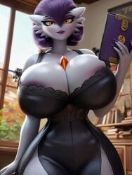3d ai_generated animated anthro big_ass big_breasts cute cute_face cute_female electronics female female_only furry gardevoir generation_3_pokemon grey_skin occult orange_eyes pokemon pokemon_(species) pokemon_occult purple_hair ravenomega secretary sexy_body sexy_female sexy_pose tablet tagme uncensored underwear video voluptuous_anthro voluptuous_body voluptuous_female