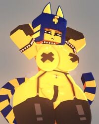 2026 3d 3d_model :o animal_crossing ankha ankha_(animal_crossing) anthro ass big_breasts big_nipples black_eyes blue_hair blush breasts canid cat_girl catgirl coresvoid curvaceous curvaceous_body curvaceous_female curvaceous_figure curvaceous_hips curvaceous_thighs curvy curvy_body curvy_female curvy_figure curvy_hips curvy_thighs digital_media_(artwork) domestic_cat doubutsu_no_mori felid feline felis female fur genitals goth gothic hair hi_res horny_female huge_breasts makeup mammal microsoft milk mine-imator minecraft mojang nairu_(doubutsu_no_mori) nintendo nipples open_mouth pussy simple_background solo spiked_bracelet spiked_choker spiked_collar sweat sweatdrop sweater sweating sweaty sweaty_body sweaty_breasts tail taped_pussy thick_thighs thighs xbox_game_studios yellow_body