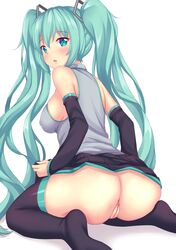 1girls 2020 anus aqua_eyes aqua_hair ass big_ass big_butt blush bottomless_skirt breasts bubble_ass bubble_butt clothed clothing cute_face eyebrows eyebrows_visible_through_hair eyelashes fat_ass fat_butt feet female female_only genitals going_commando hair hatsune_miku huge_ass huge_butt humanoid humanoid_genitalia humanoid_hands humanoid_pussy legwear long_hair massive_ass massive_butt nipple_bulge no_panties no_underwear nopan plump_ass pussy round_ass round_butt sideboob skirt_lift solo source_request stockings thick_thighs thighhighs tiffynyaa twintails uncensored very_long_hair vocaloid wide_hips