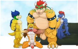 4boys anal anal_sex anthro anthro_on_anthro balls belly blue_hair bowser bracelet canid canine digital_media_(artwork) double_handjob dragon_koopa erection eyewear eyewear_only fat fat_belly fat_male feet fingers foreskin foursome fox fur furniture furry furry_male furry_only gay gay_sex genitals glasses glasses_only group group_sex hair half-closed_eyes hand_on_penis handjob hi_res horn humanoid_genitalia humanoid_penis interspecies jcfox jewelry kneeling koopa koopaling larger_penetrated likangel looking_pleasured ludwig_von_koopa male male/male male_penetrated male_penetrating male_penetrating_male mammal mario_(series) muscles muscular muscular_anthro muscular_male narrowed_eyes navel nintendo nude open_mouth oral overweight overweight_anthro overweight_male pecs penetration penile penile_penetration penis red_hair reptile retracted_foreskin scalie sex shell simple_background sitting size_difference smile sofa spikes spread_legs spreading standing standing_sex tail teeth toes tongue tongue_out vein veiny_penis wearing_glasses yaoi yoshi