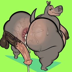 gloria (madagascar) from dreamworks by squeezysquisher