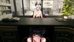1girls animated aroused aroused_face beautiful beauty_mark blowjob blush brat breasts bubblebebe cute cute_face eyebrows eyelashes female female_focus half_naked hourglass_figure indie_virtual_youtuber lewdtuber masturbation medium_breasts office office_lady petite petite_body petite_breasts petite_female pov sexy sexy_body sexy_female sexy_pose succubus tagme thick_thighs thighs video vtuber vtuberfanart white_hair yellow_eyes