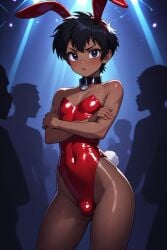 aged_up aged_up_character ai_generated arms_crossed blush blushing_femboy blushing_male bunny_boy bunny_costume bunny_ears bunny_suit bunny_tail bunnysuit collar dark-skinned_femboy dark-skinned_male dark_skin femboy femboy_focus in_heat indian indian_femboy indian_male jungle_boy male_tsundere mowgli nightclub pouting pouting_at_viewer secretly_horny secretly_likes_it secretly_loves_it secretly_needs_it secretly_wants_it spotlight the_jungle_book the_jungle_book_2 tsundere