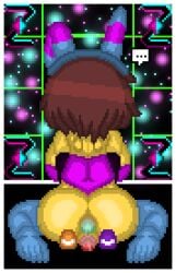 ... 1girls anal_insertion anal_juice anus ass behind behind_view big_ass big_breasts big_butt breasts brown_hair bunny_ears bunnysuit easter easter_egg egg_in_ass egg_in_pussy eggs female female_only frisk frisk_(undertale) pixel_art pussy self_upload solo_female thighhighs undertale undertale_(series) zixy