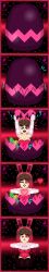 1girls bete_noire big_egg breasts brown_hair bunny_ears bunnysuit cracked_egg easter easter_egg easter_eggs egg eggs female female_only hatching hatching_from_egg heart heart_hands multiple_images pink_eyes pink_hair pixel_art red_eyes red_hair self_upload solo_female two-tone_hair undertale undertale_(series) z!betty zixy