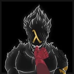 black_body blush blush_lines bodily_fluids bust_portrait chucklefish colored cum cum_drip cum_in_mouth cum_inside dakota_giausar disembodied_hand dripping duo faceless faceless_character finger_in_mouth fingering flaming_body genital_fluids gold humanoid lambda lambda_symbol line_art looking_at_viewer male male/male mouth_play novakid novastone open_mouth oral oral_fingering oral_fixation pecs portrait pushing_in red_body starbound stone_body sweat sweatdrop toracanix twitching