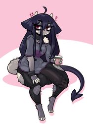 1futa :< ? ahoge anger_vein annoyed antenna_hair anthro ball_bulge balls_outline barbed_penis big_bulge big_penis bulge bulge_down_leg coffee coffee_cup dickgirl drink erection_under_clothes eyes_visible_through_hair fat_cock furry futa_only futanari grey_clothing grey_fur grey_shirt grey_tail hand_on_own_thigh holding_object huge_cock kryssa_(kersplampy) leggings limebreaker loose_shirt off_shoulder original paws penis penis_outline penis_shaped_bulge penis_through_leghole penis_to_the_knees penis_under_clothes short_sleeves sitting solo solo_futa spade_tail spiked_penis startled tail testicles unusual_penis