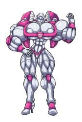 1girls abs arcee arcee_(g1) autobot big_breasts blue_eyes crotchless_panties cybertronian female female_only flexing flexing_bicep giant_breasts hasbro heeled_feet high_heels huge_biceps huge_breasts hyper_muscles mecha-ghost muscles muscular muscular_abs muscular_female muscular_legs muscular_thighs pink_armor red_lips revealing_armor robot robot_girl solo thick_thighs thunder_thighs transformers transformers_g1 white_skin