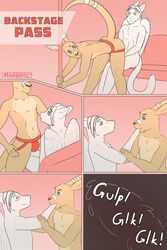 anthro clothing dragon duo fur furniture furred_dragon hi_res jockstrap kangaroo khaba024 macropod male male/male male_pred male_prey mammal marsupial sofa strip_club stripper swallowing underwear vore