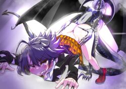 ass ass_up blush dat_ass demon demon_girl demon_horns demon_tail demon_wings demoness doggy_style erect_nipples erect_nipples_under_clothes face_down_ass_up from_behind futa_on_female futanari hanabi_tamaki kajimakoto large_breasts magicami medium_breasts monster monster_girl monster_rape nipples_visible_through_clothing partially_clothed perky_nipples rape raped_by_monster sexual_assault short_hair sweat sweatdrop top-down_bottom-up