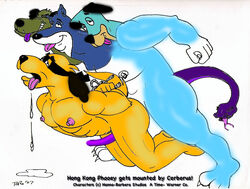 2007 canine dog dynomutt fur gay hanna-barbera hong_kong_phooey hong_kong_phooey_(character) huckleberry_hound male male_only muttley penis penrod_"penry"_pooch the_huckleberry_hound_show toro toro_(artist) what