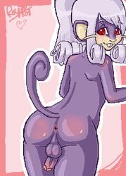 1futa ass back back_view color dickgirl fur furry furry_ass furry_ears furry_tail futa_only futanari intersex intersex_only looking_back nintendo open_eyes penis pokemon purple_fur rapps rattata red_eyes round_ears solo tail testicles