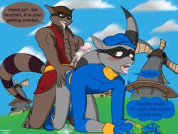 2020 anthro cum dripping_cum duo dustin_c finished finished_sex gay male male/male male_only raccoon saliva sex slaigh_maccooper sly_cooper sly_cooper_(series) smooth_fur sony_corporation sony_interactive_entertainment sucker_punch_productions