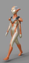 3d animated gif minato_asahi_(grigio) no_sex ultraman_(franchise) ultraman_r/b ultrawoman_grigio walk_cycle walking