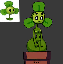 1girls anthro big_ass blover_(pvz) electronic_arts elemental_creature female female_only flora_fauna flower_pot huge_ass humanoid kouh nipples plant plant_girl plantie plants_vs_zombies popcap_games solo solo_female video_games wide_hips