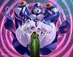 beast_boy blue_toenails blush cum cum_on_feet dc dc_comics feet female garfield_logan hearts male nail_polish nails penis purple_eyes purple_hair rachel_roth raven_(dc) reiq teen_titans toenail_polish toes uncensored