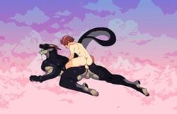 2boys anal anal_penetration anal_sex animated anthro_penetrated balls brontide brown_hair cloud_meadow cum cum_on_ass dragon ejaculation evan_(cloud_meadow) gay human human_on_anthro human_on_humanoid human_on_male human_penetrating human_penetrating_anthro interspecies male male/male male_only monster_boy mp4 music penis_in_ass pixel_art s-purple shorter_than_30_seconds size_difference small_dom_big_sub sound tail tanline tanlines testicles tongue_out video yaoi