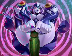 anus beast_boy blue_toenails blush breasts dc dc_comics feet female footjob garfield_logan male nail_polish nails nipples penis purple_eyes purple_hair pussy rachel_roth raven_(dc) reiq teen_titans toenail_polish toes uncensored
