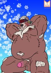 1boy absurd_res english_text hi_res housamo kemono kimun_kamui_(tokyo_afterschool_summoners) male male_only mammal overweight overweight_male red_panda_mirr solo text tokyo_afterschool_summoners ursid video_games