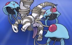 ambiguous_gender anal anal_sex animal_genitalia anus arms_tied ass balls big_balls big_penis bound cnidarian darkened_genitalia digital_media_(artwork) dragon erection feral forced genitals group helpless hi_res legendary_pokémon legs_tied looking_back lugia male male_only male_penetrated marine multiple_insertions nintendo penetration penis pokemon pokemon_(species) rape rapistwerewolf rear_view restrained simple_background size_difference small_dom_big_sub tapering_penis tentacle tentacle_rape tentacle_sex tentacruel triple_anal triple_penetration underwater video_games water