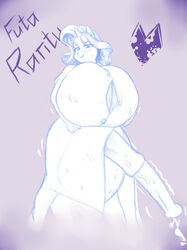 absurd_res anthro balls big_balls big_breasts big_penis bodily_fluids bottomwear breasts clothing cum friendship_is_magic furry genital_fluids genitals gloum gynomorph hasbro hi_res huge_balls huge_breasts huge_cock hyper hyper_balls hyper_breasts hyper_genitalia hyper_penis intersex my_little_pony penis rarity_(mlp) skirt straight_hair