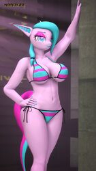 3dpd anthro bikini furry my_little_pony narox22 no_hooves