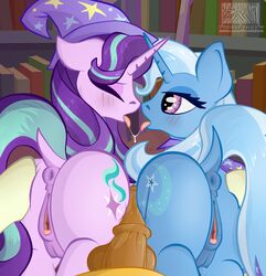 animal_genitalia animal_pussy anus areola areolae ass crotchboobs dick equine_pussy female friendship_is_magic furry horsecock male my_little_pony nipples pussy starlight_glimmer sunburst_(mlp) tagme trixie_(mlp) vagina virenth