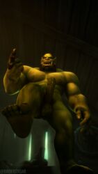 3d 3d_(artwork) abs archmage-rykarr bara body_hair erection feet feet_up gay looking_at_viewer male male_only muscle muscles muscular muscular_male nipples nose_piercing nose_ring orc orc_male penis piercing pov precum sweat testicles underwear warcraft world_of_warcraft yaoi