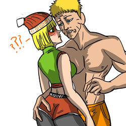 1boy 1girls arms_(game) ass_grab big_ass big_butt bimbo crossover female male min_min_(arms) naruto nintendo older_male sam24 straight teenager uzumaki_naruto